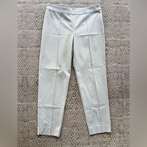 St. John Collection Emma Straight Leg Ponte Pants Putty Womens Size 12